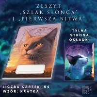 64 kartkowy zeszyt z okładką Szlaku słońca i Pierwszej bitwy